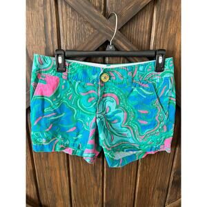 Lilly Pulitzer the Callahan shorts multi color Lilly lounge print size 2